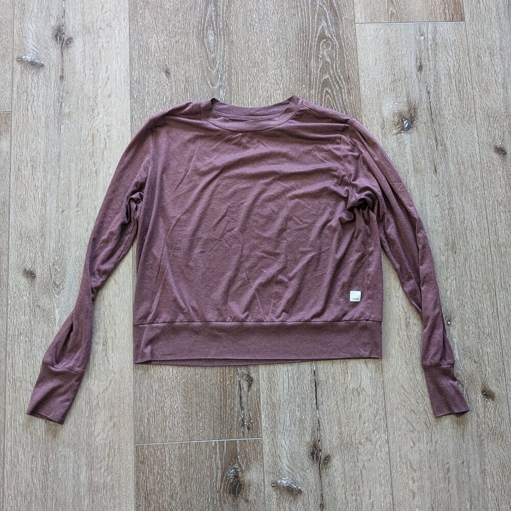 Vuori Daydream crew, red heather, size medium